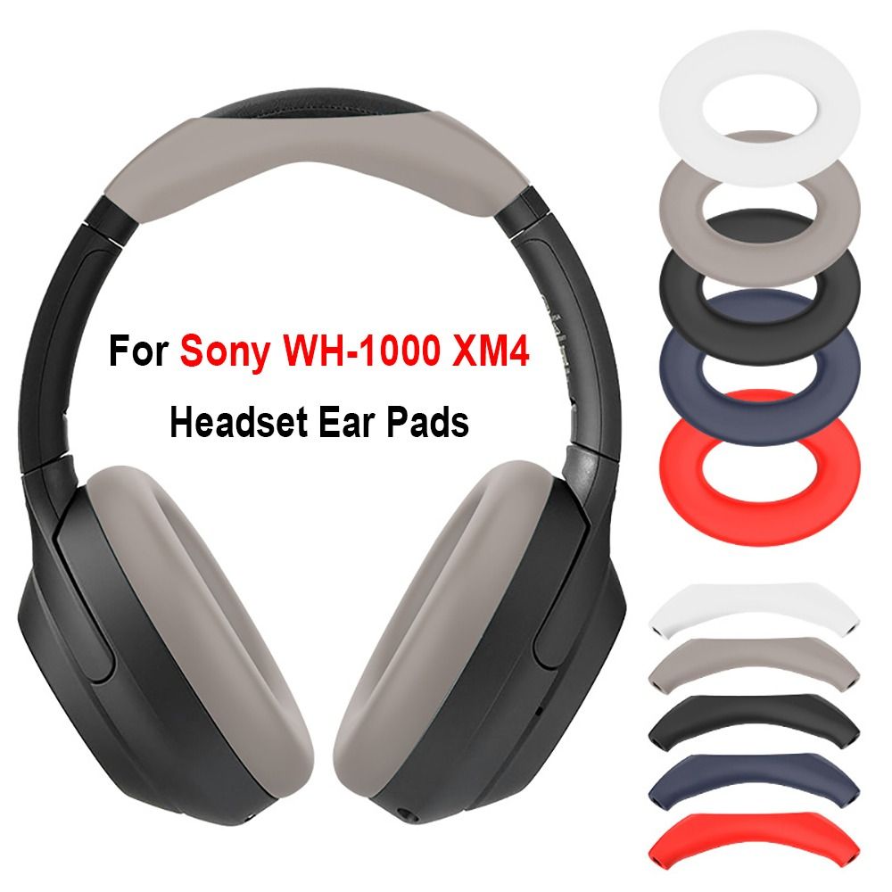 Sony Headphone Wh-1000Xm4 - อุปกรณ์เสริมสำหรับหูฟัง แผ่นรองหูฟังซิลิโคนกันกระแทก ป้องกันฝุ่น นุ่มสบาย สำหรับ Sony