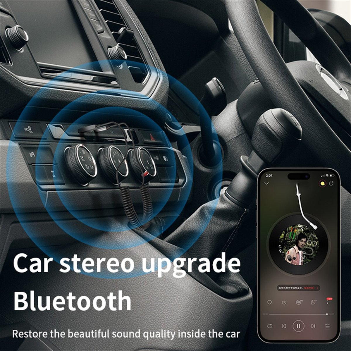A85P AUX ตัวรับสัญญาณบลูทูธ 5. - Bluetooth Adapter Receiver บทวิจารณ์และราคา